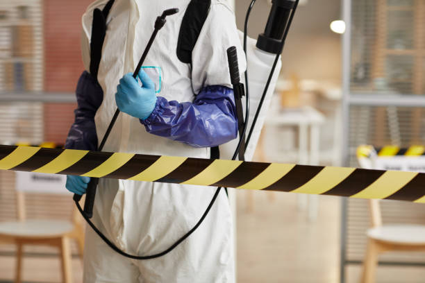 Professional Blood Cleanup technician working in Marshfield, MA